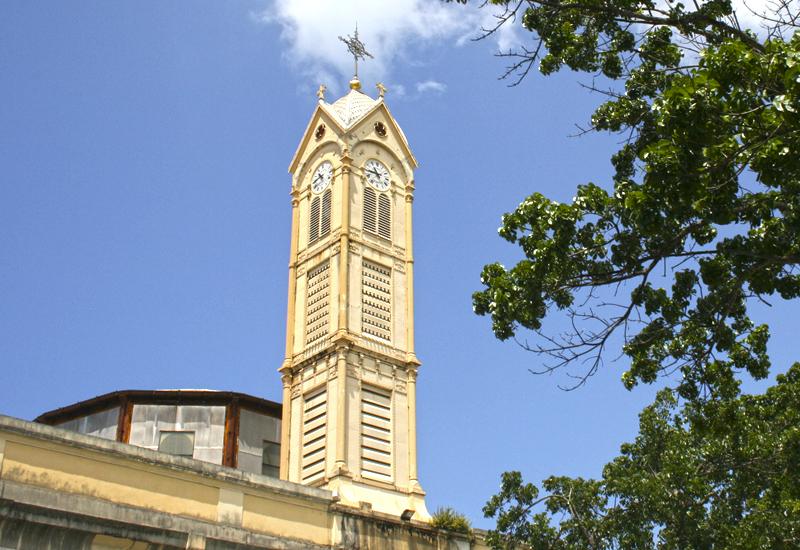 Church of St. Peter and St. Paul - Pointe-à-Pitre. Metallic bell tower