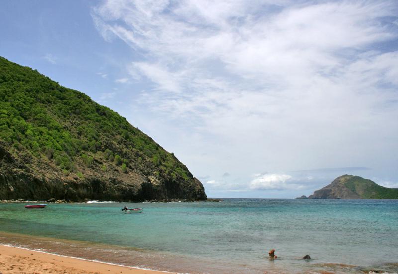 Anse Rodrigue, Terre-de-Haut, Guadeloupe. Beautiful expanse of water