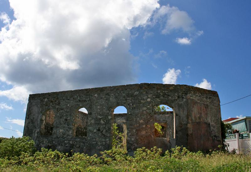 From the chapel, there remains only the structure of the building