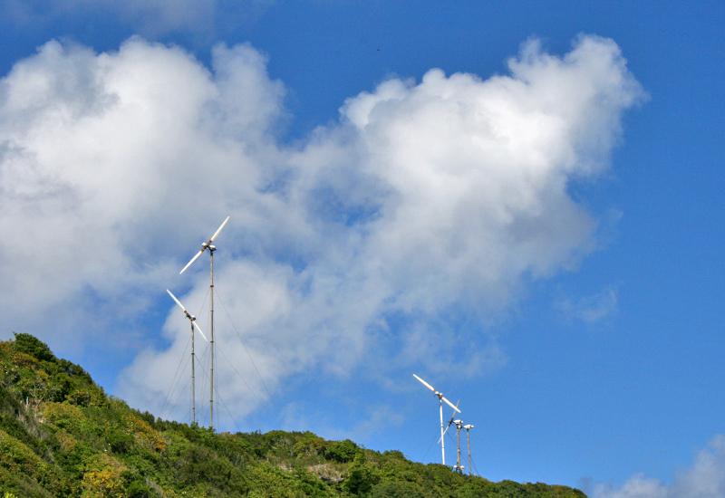 Wind turbines have become familiar in the desiradian landscape