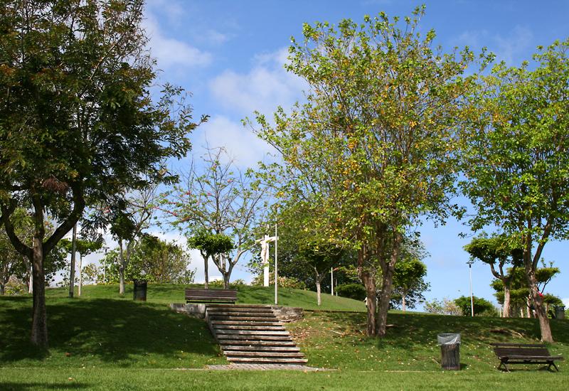 Le Gosier, Calvary landscaped park. A carefully laid out site