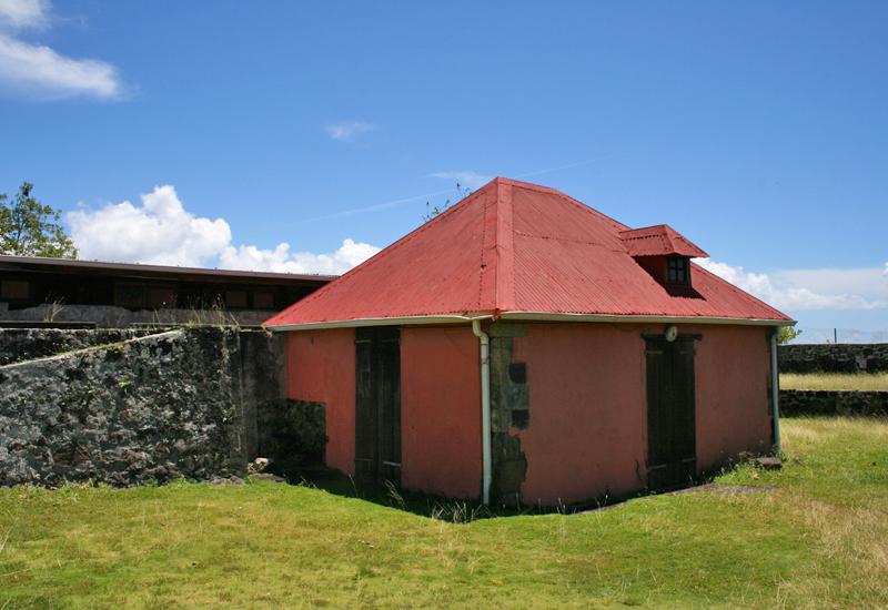Fort L'Olive - city of Vieux-Fort, Guadeloupe. Old powder deposit