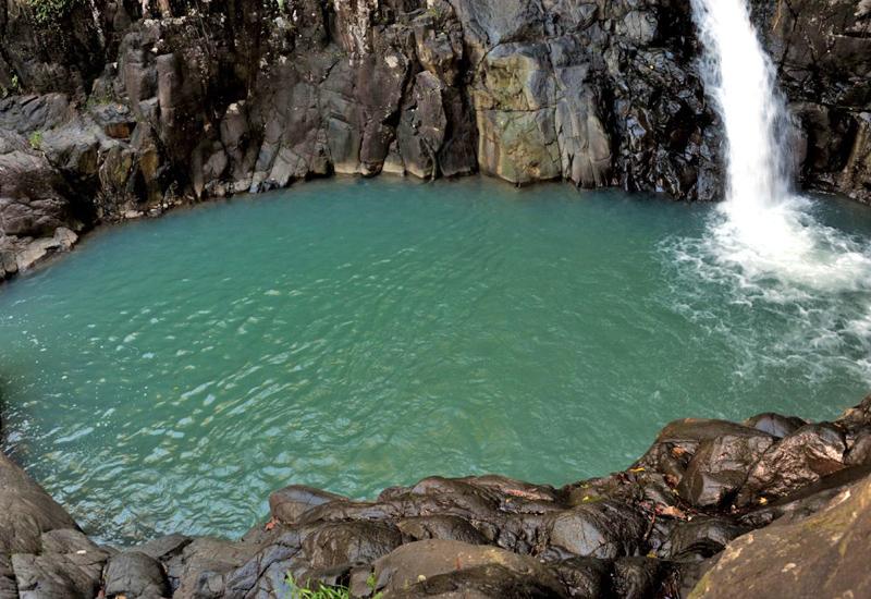 Fall of Acomat - Pointe-Noire, Guadeloupe. Natural pool