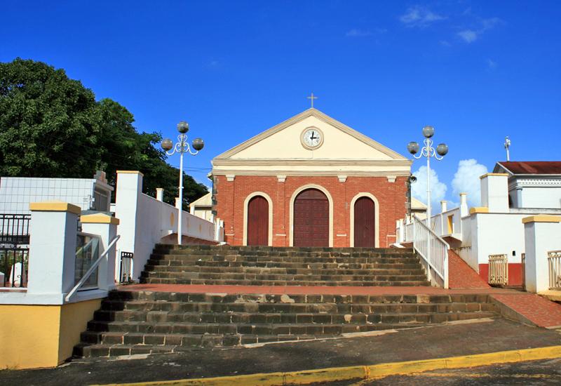 St. Rose of Lima Church, a South American-looking facade