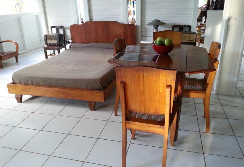 The 1940s - Local Pear Tree Furniture at the Kreol West Indies Museum Space in Saint-François
