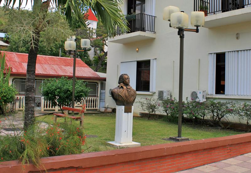Bust of Delgrès - Deshaies (Guadeloupe). Near the Town Hall