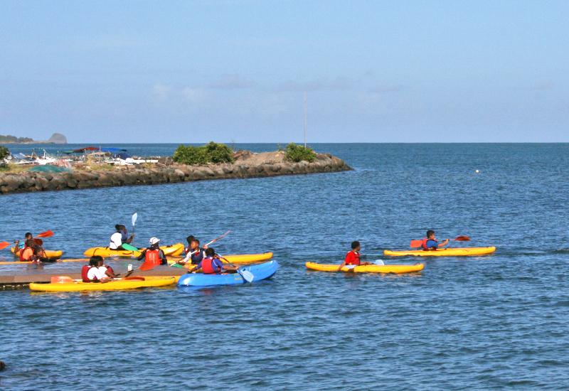 Nautical base - Sainte-Rose. Kayaking with children 