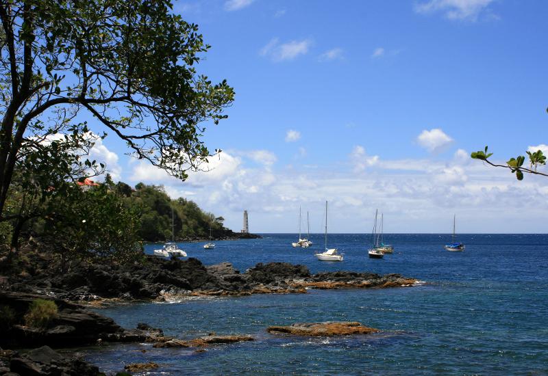 Eco tourist area of ​​Trois-Pointes, panorama on the ocean and lighthouse