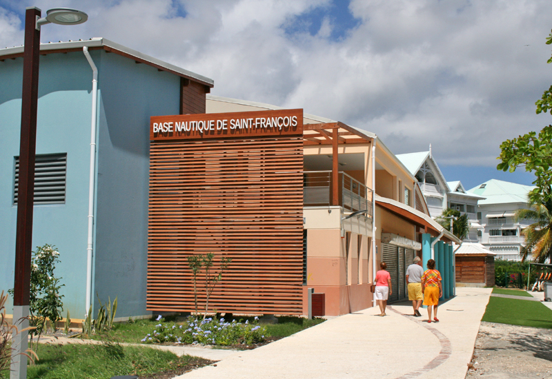 The recently inaugurated building of the Saint-François nautical base