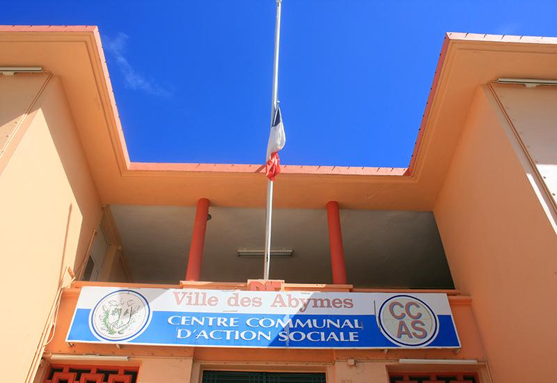 Former Town Hall of Abymes, Guadeloupe. Style inspired by the Art Deco movement.