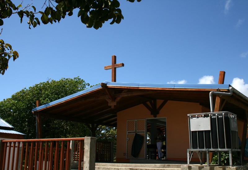 Guadeloupe - Saint-François. Olive Bay Chapel Guadeloupe - Saint-François. Olive Bay Chapel