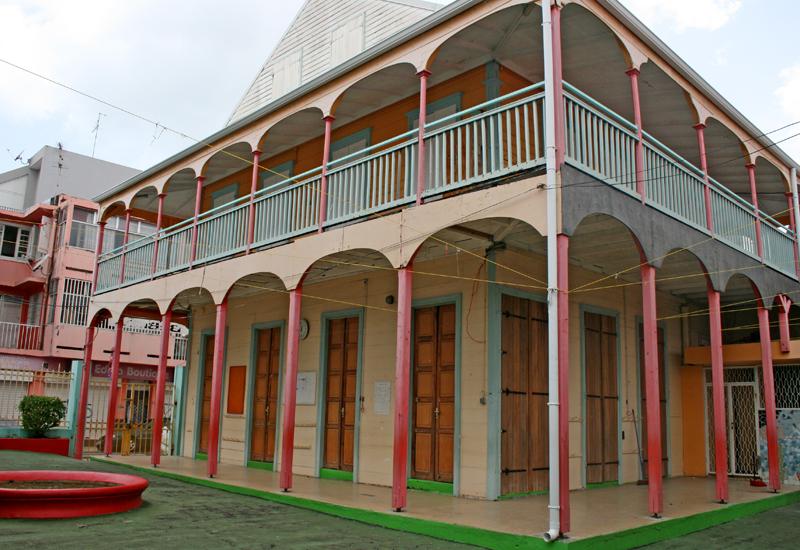 Bébian School - Pointe-à-Pitre: view from the courtyard
