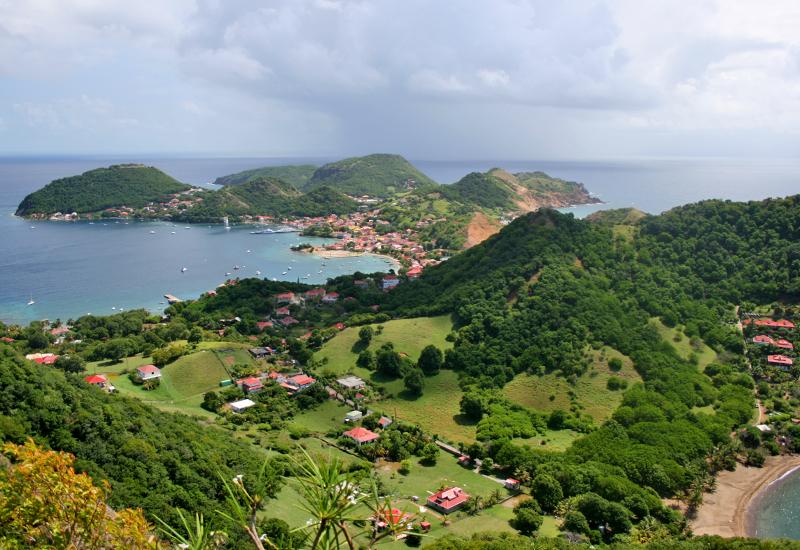 A magnificent panorama over the Baie des Saintes