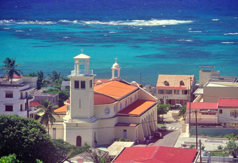 Capesterre de Marie-Galante, Church of St. Anne, Guadeloupe. Overview