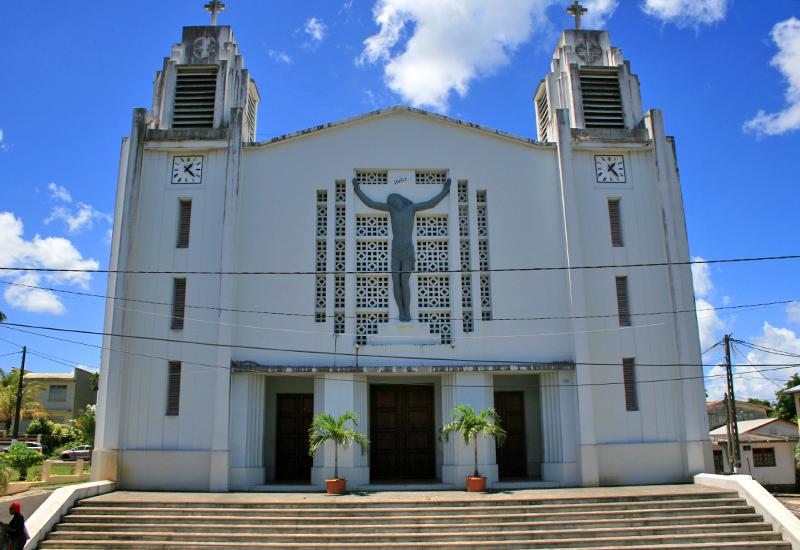 Eglise de la Sainte-Trinité - Lamentin, Guadeloupe. Inspired by the Art Deco movement