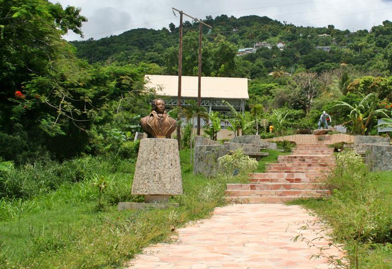 Bouillante (Guadeloupe), l’Allée de la Liberté (Freedom Alley)