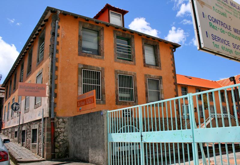  Bettino Lara Caribbean Media Library. Entrance on Amédée Fengarol street
