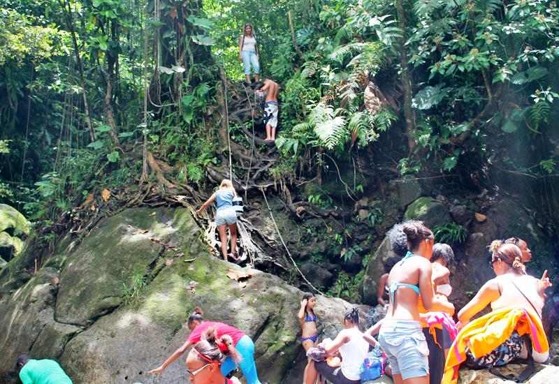 Bassin Bleu - Gourbeyre in Guadeloupe: on the way to 