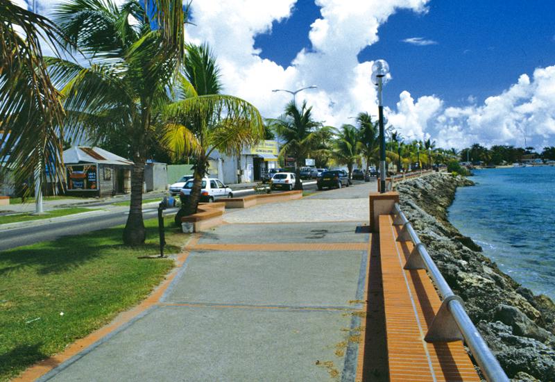 Sea Front at Sainte-Anne, Guadeloupe: Hégésippe Ibéné Avenue