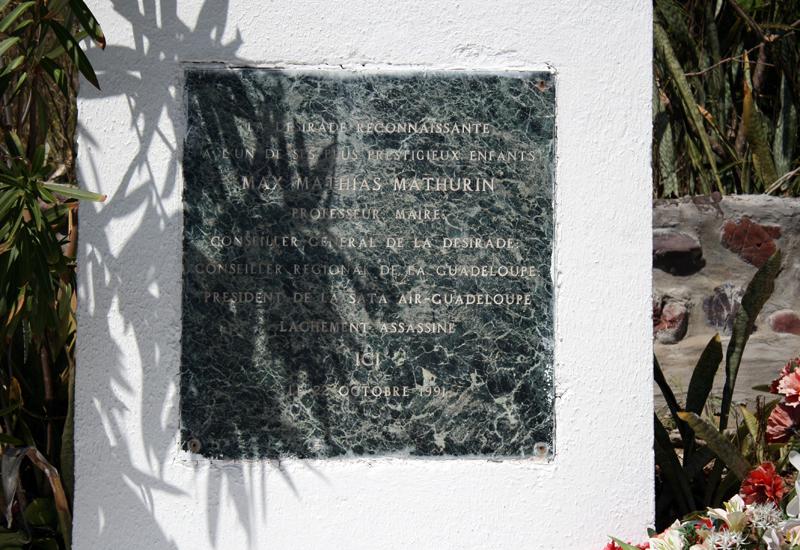 A plaque recalls the fateful date