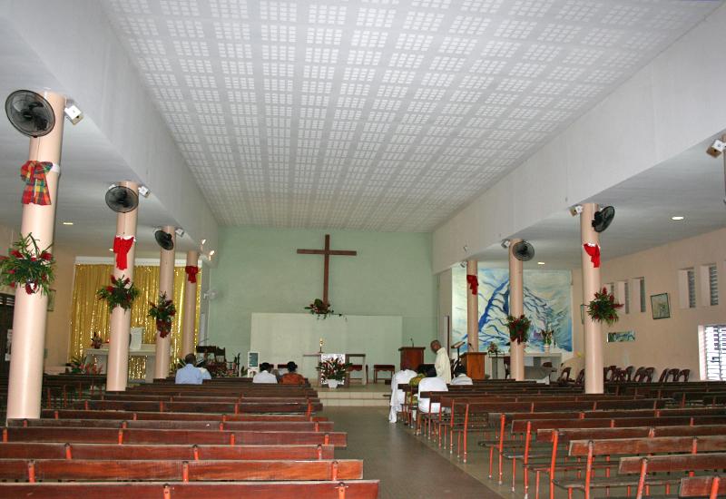 Guadeloupe. Sainte-Anne, St. Bernadette Church 