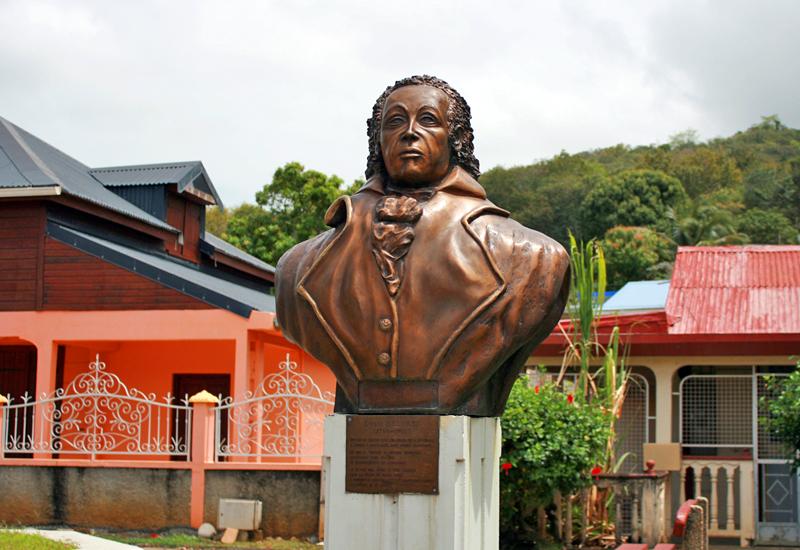 Guadeloupe, city of Deshaies. Colonel Delgrès